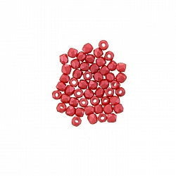 2mm Czech Fire Polished Beads True2™ Pastel Dark Coral