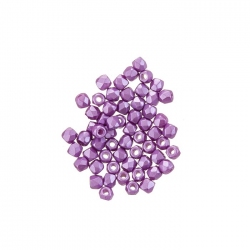 2mm Czech Fire Polished Beads True2™ Pastel Lilac PK50