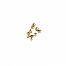 2mm Gold Filled Plain Round Spacer Bead 0.9mm Hole PK10