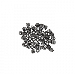 True2™ Czech Fire Polished Beads 2mm Jet Hematite PK50