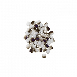 True2™ Fire Polished 2mm Beads Chalk White Azuro Matte
