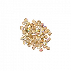2mm Fire Polished True2™ Beads - Crystal Brown Rainbow
