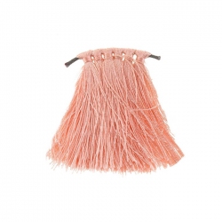 Nylon Cord Tassels Salmon 35mm For Jewellery Making PK6