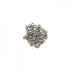 Black Brass Jewellery Findings Crimp Beads - 2mm PK50