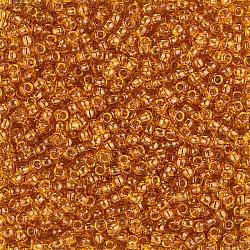 Toho Round 3mm Seed Bead Size 8/0 Transparent Topaz 10g