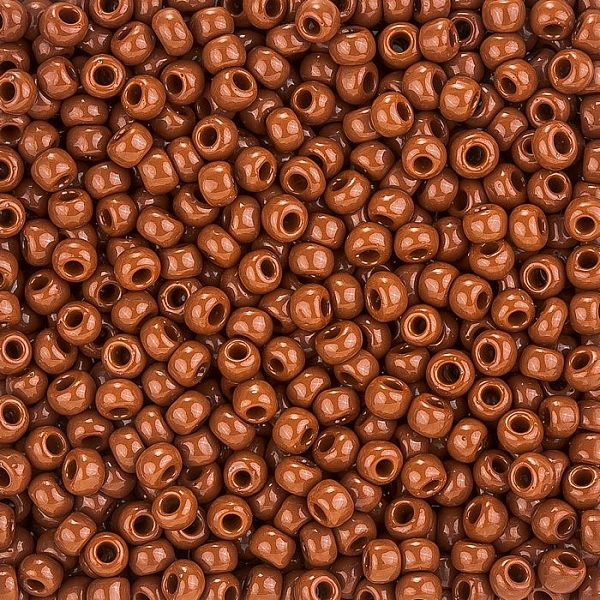 Toho Round Size 6/0 Seed Beads Opaque Terra Cotta 11.5g