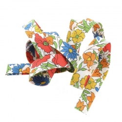 Liberty of London 10mm Bias Ribbon Poppy & Daisy M - 1m