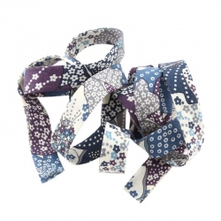 Liberty of London 10mm Blue Bias Ribbon Mauvey B (1m)