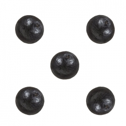 Miyuki Cotton Pearls (8mm) Round Beads Black Pack of 5