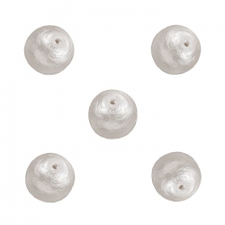 Miyuki Cotton Pearl Beads (8mm) Round White Pack of 5