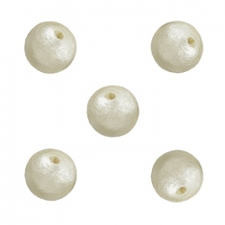 Miyuki Cotton Pearls 8mm Lightweight Round Beads Mint