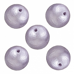 Miyuki Cotton Pearl Beads Round 12mm Lavender Pack of 5