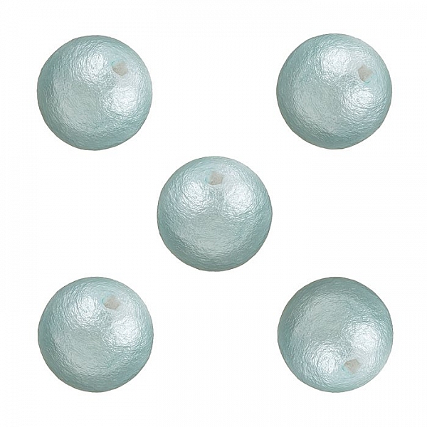 Miyuki Cotton Pearls 10mm Round Lightweight Beads Aqua