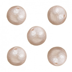 Miyuki Cotton Pearl Beads (10mm) Round Pink Pack of 5