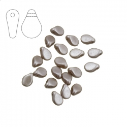 Preciosa Pip™ Pastel Light Brown Czech Glass Beads PK20