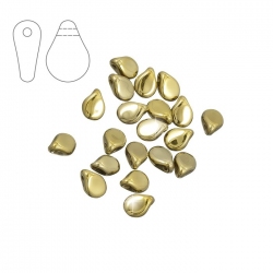 Preciosa Czech Glass Pip™ Beads Crystal Amber Full PK20