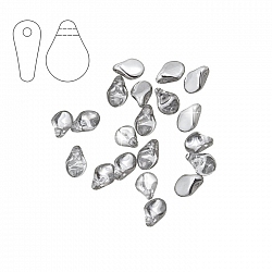 Preciosa Pip™ Czech Glass Beads Crystal Labrador - PK20