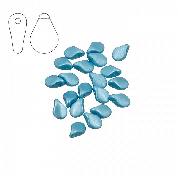 Preciosa Pip™ Glass Beads Alabaster Pastel Aqua (PK20)