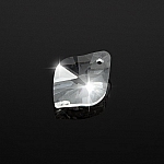 Faceted AAA Crystal Glass Leaf Shape Pendant (12x17mm)