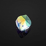 AAA Quality Faceted Crystal AB Glass Leaf Pendant 17mm