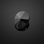 Faceted AAA Quality Crystal Pear Black Pendant 12x16mm