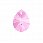 Faceted AAA Quality Pink Crystal Pear (12x16mm) Pendant