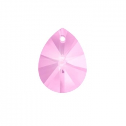 Faceted AAA Quality Pink Crystal Pear (12x16mm) Pendant