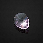 Faceted AAA Quality Pink Crystal Pear (12x16mm) Pendant