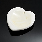 Large Natural Shell Heart Shaped Pendant (45x50mm) PK1