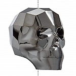 Swarovski 5750 Crystal Skull Bead Silver Night 19mm PK1