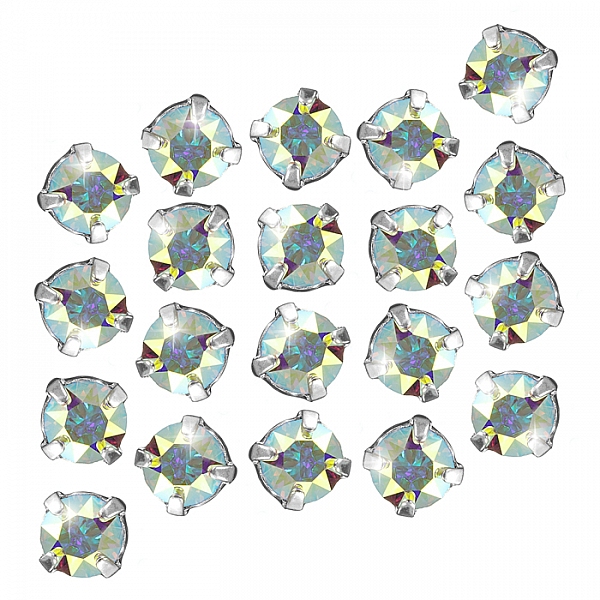 Swarovski 53200 Chaton Montees Crystal AB F 3.90mm PK20 Swarovski 53200 Chaton Montees Crystal AB F 3.90mm PK20