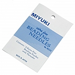 Miyuki Extra Fine 0.4mm Beading Needles & Threader Pack of 6
