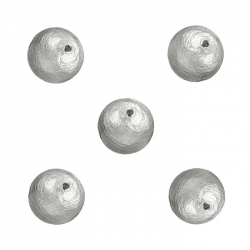 Miyuki Cotton Round Pearl Beads Grey (8mm) Pack of 5