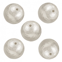 Miyuki Cotton Pearl Beads (12mm) Round White Pack of 5