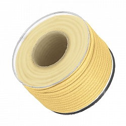 Yellow 1.5mm Waxed Cotton Jewellery Bead Cord 10m Spool