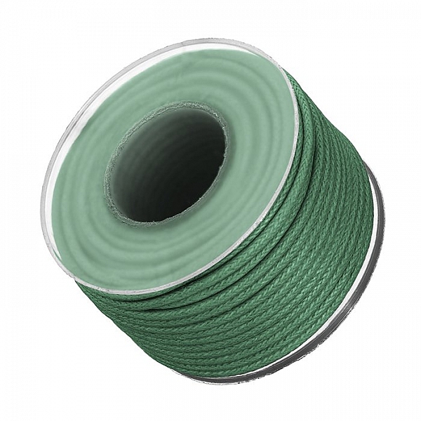 Waxed Cotton Jewellery Bead Cord 1.5mm Mint 10m Spool