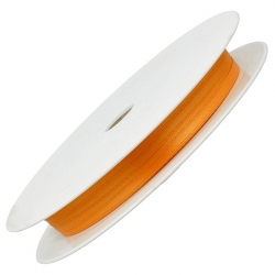 3mm Double Faced Satin Jewellery Ribbon Orange 50 Metre