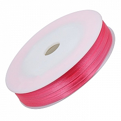 Double Faced 3mm Satin Beading Ribbon Hot Pink 50 Metre