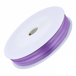 Double Faced 3mm Satin Jewellery Ribbon Purple 50 Metre