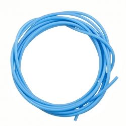 2mm Sky Blue Hollow Rubber Jewellery Tube Cord 2 Metre