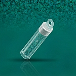 Miyuki 15/0 Beads Dyed Semi Frosted Trans. Aqua - 8.2g