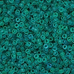Miyuki 15/0 Beads Dyed Semi Frosted Trans. Aqua - 8.2g