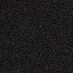 Czech Preciosa Charlotte Cut Seed Beads Size 15 Jet 5g