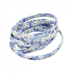 Liberty of London 4mm Ribbon Mitsi Valeria A Blue 1m