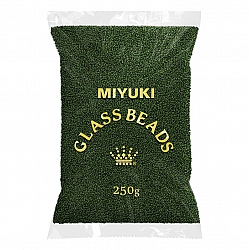 Miyuki Wholesale 15/0 Seed Bead Dyed Opaque Forest 250g