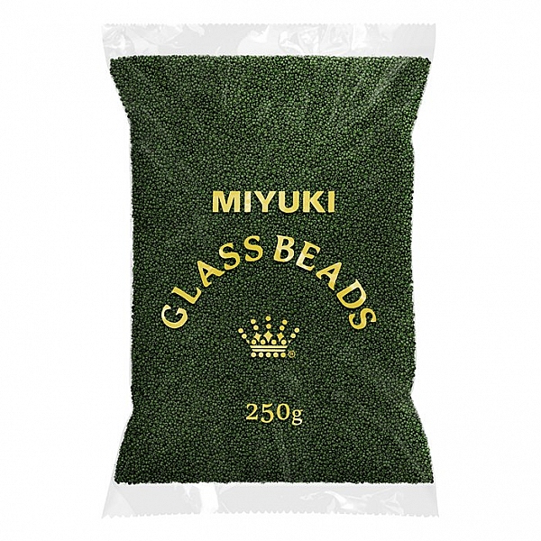 Miyuki Wholesale 15/0 Seed Bead Dyed Opaque Forest 250g