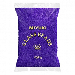 Miyuki Wholesale 15 Dyed Semi Frosted Trans Violet 250g