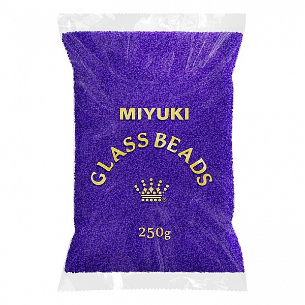 Miyuki Wholesale 15 Dyed Semi Frosted Trans Violet 250g