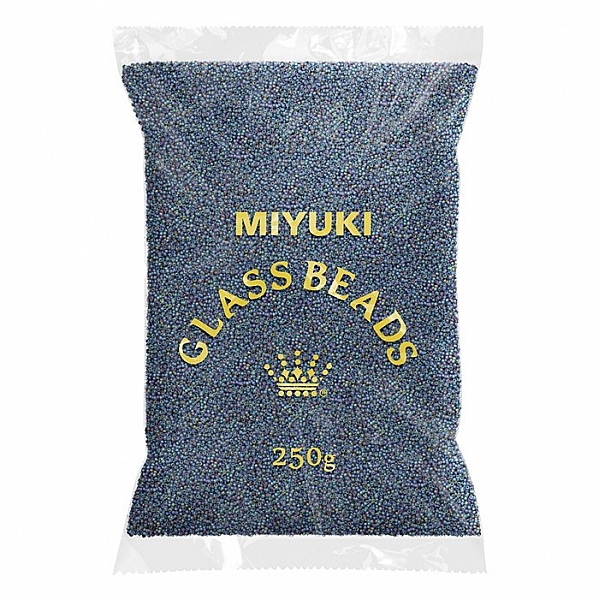 Wholesale Miyuki Seed Beads Size 15 Matte Grey AB 250g