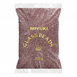 Wholesale Miyuki 15/0 Silver Lined Smoky Amethyst 250g